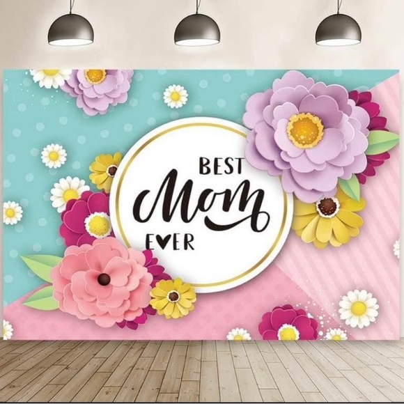 Other - Best Mom Ever Backdrop 7ft x 5ft